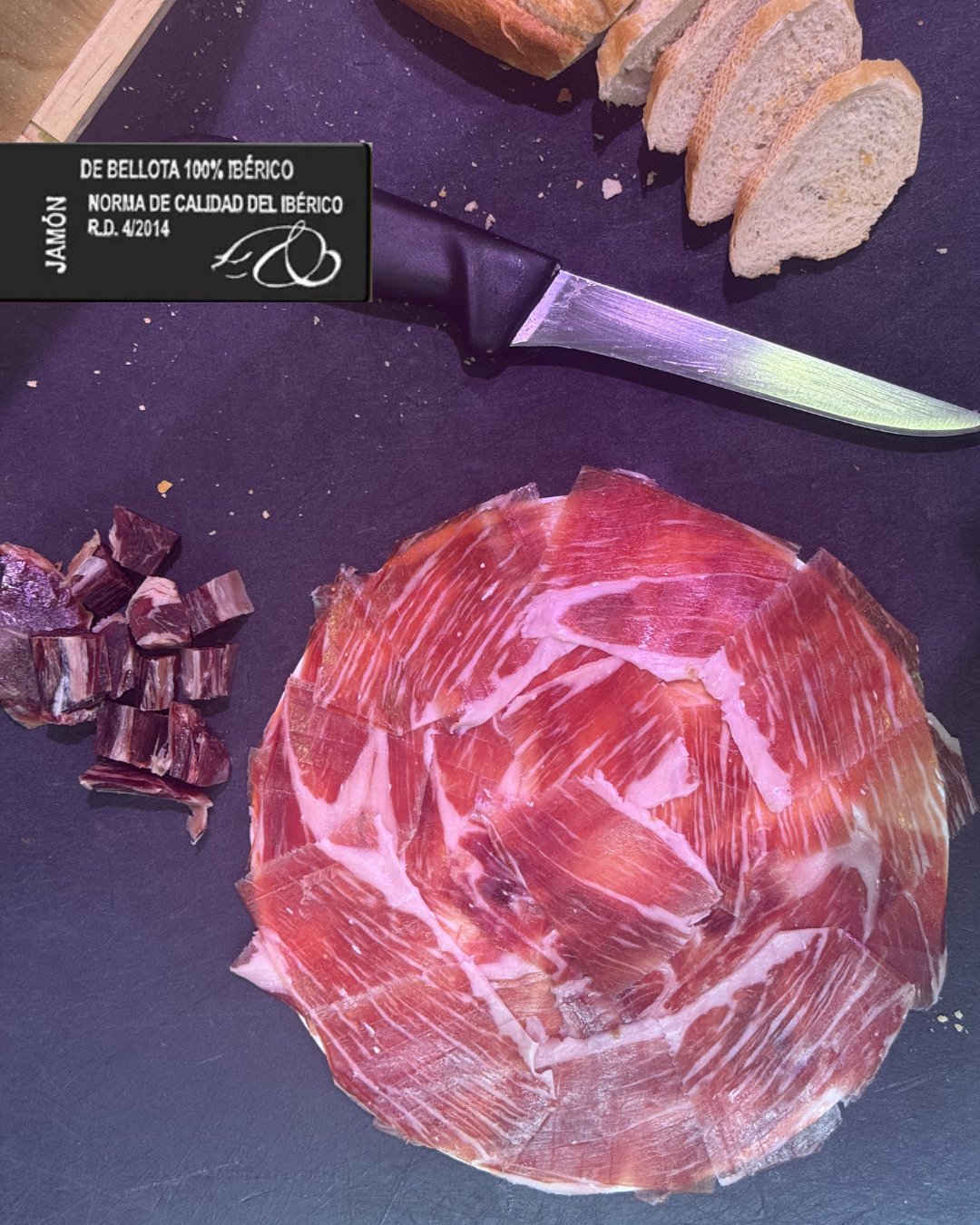 JAMÓN IBÉRICO DE BELLOTA 100% RAZA IBÉRICA DE 7 A 7,5 KG