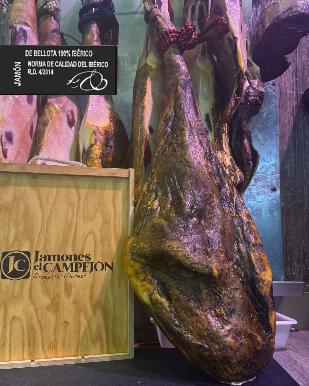 JAMÓN IBÉRICO DE BELLOTA 100% RAZA IBÉRICA DE 7 A 7,5 KG