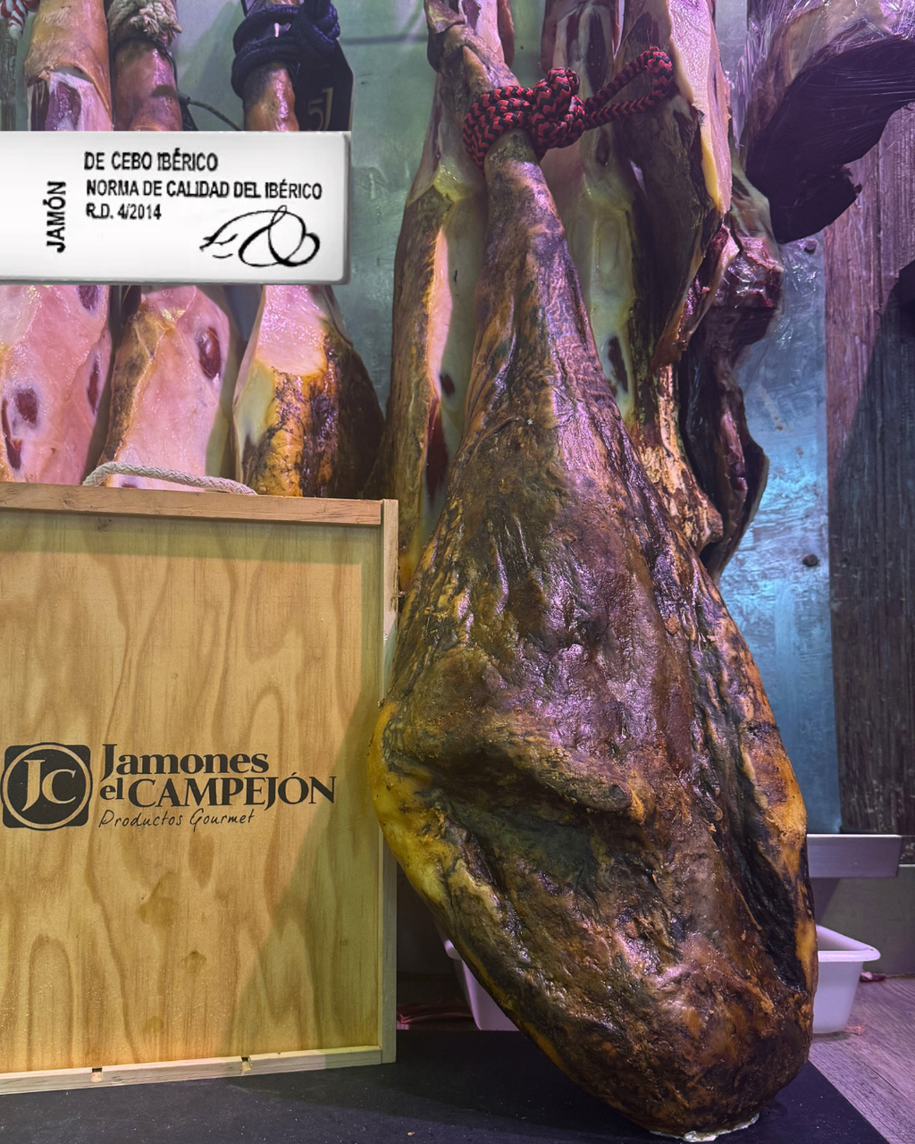 JAMÓN IBÉRICO DE CEBO 50% RAZA IBÉRICA DE 7,5 A 8 KG